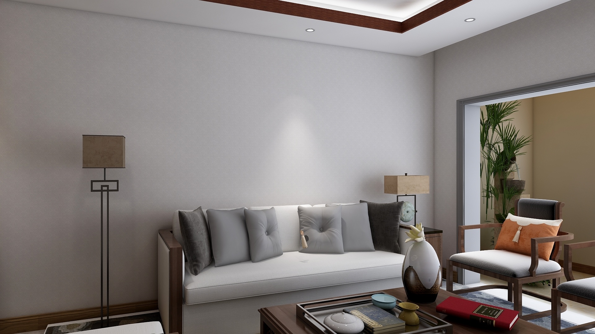 七特丽墙布新中式装修风格